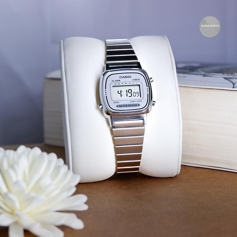 Casio Nữ Dây Kim Loại LA670WA-7DF_04