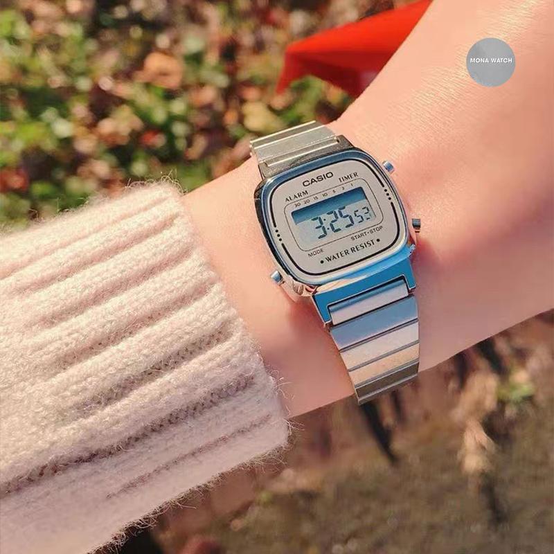 Casio Nữ Dây Kim Loại LA670WA-7DF_07